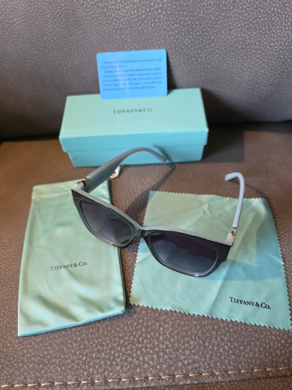 Tiffany & Co. Return to Tiffany Square Sunglasses. Blue & Black